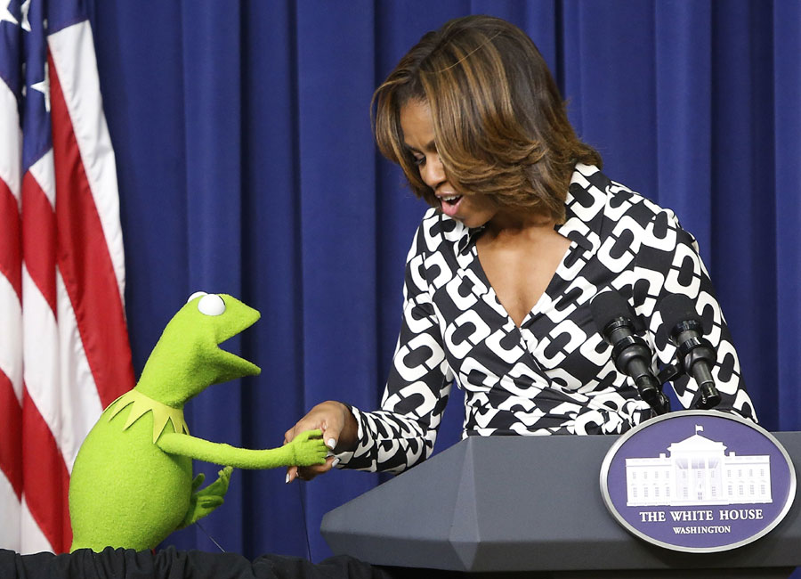 US first lady promotes film