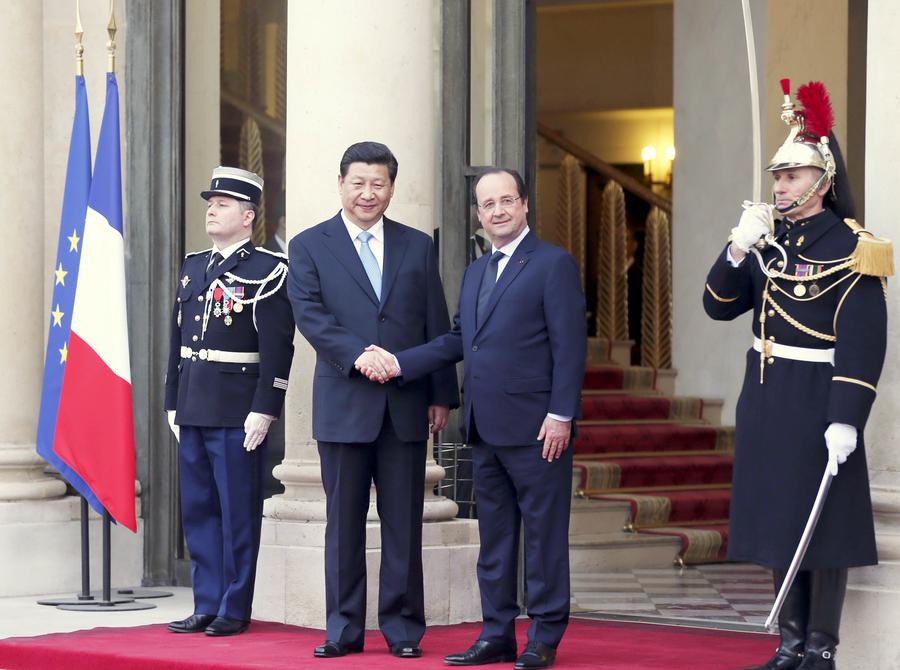 China, France vow to strengthen talk on ties, global issues