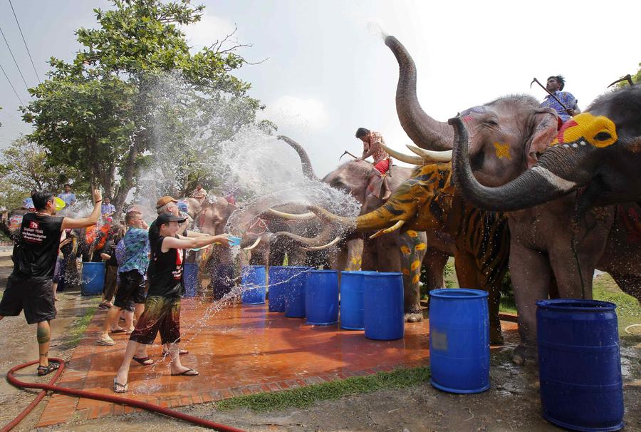 Songkran water festival marks Thailand's New Year