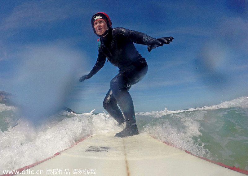 Silver surfer has ridden waves for six decades