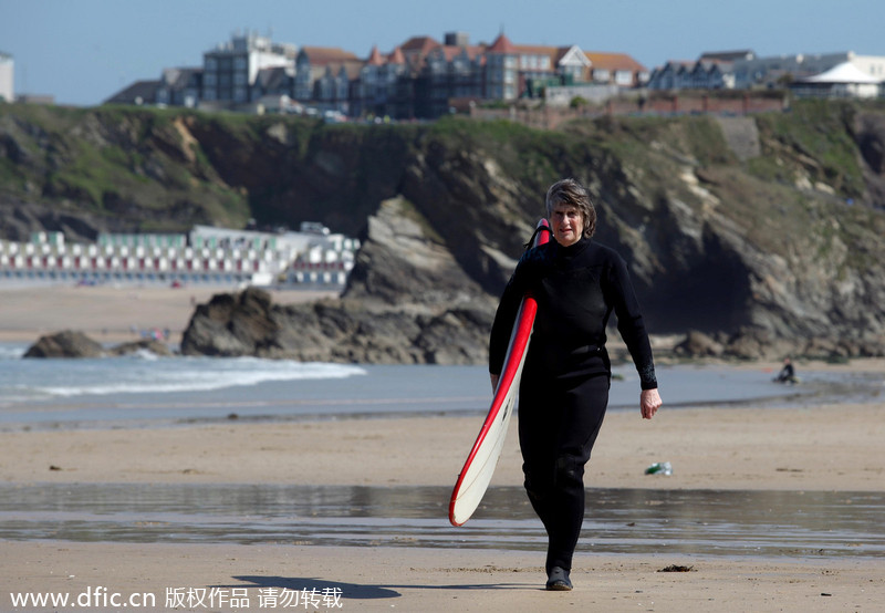 Silver surfer has ridden waves for six decades