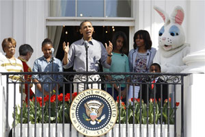 Obamas host White House Easter Egg Roll