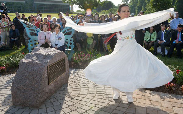 Comfort Women Memorial Peace Garden opens in US