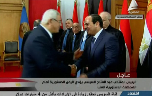 Sisi sworn in as Egypt's president