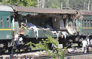 Swiss passenger train derails into ravine, 11 injured