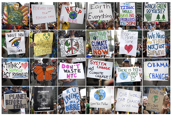 Climate protesters arrested in march on Wall Street