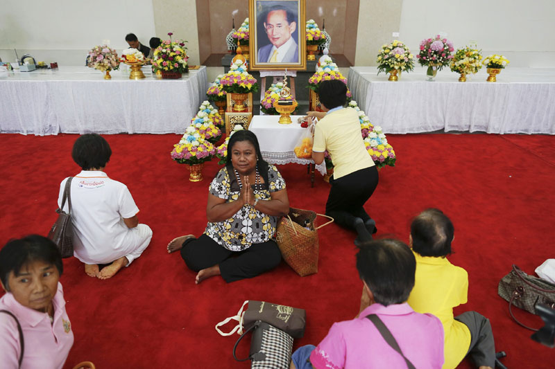 Thai people pray for King's health