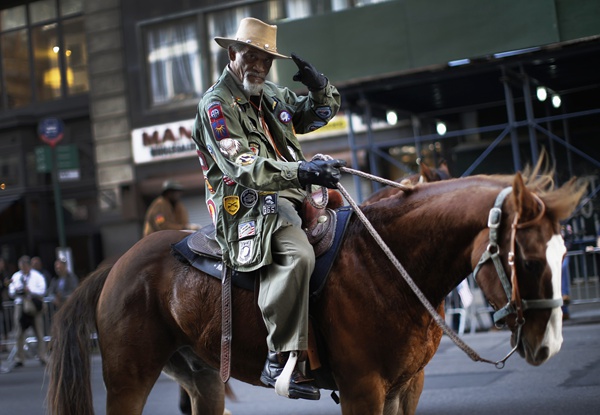 Veterans day parade in the US