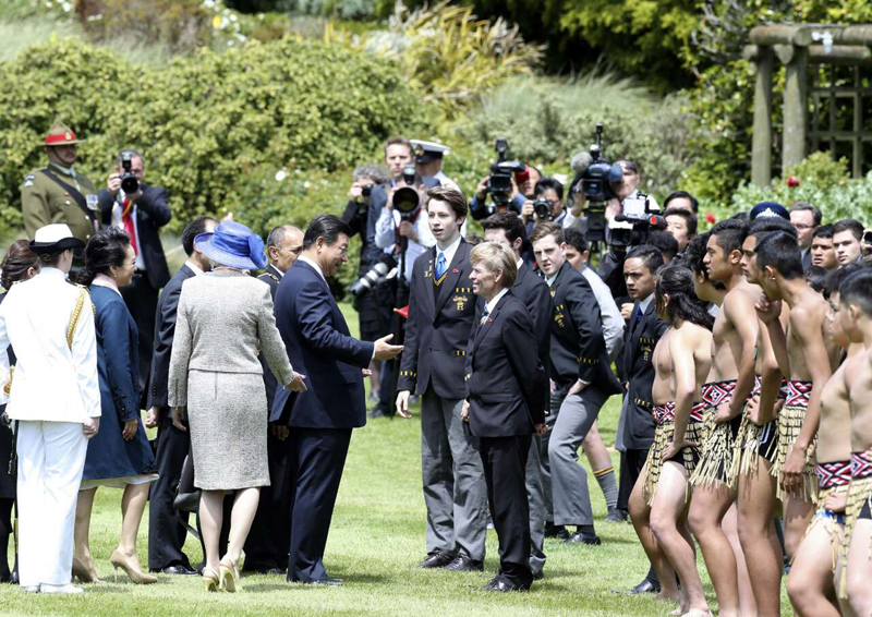 Traditional Maori welcome greets personalities