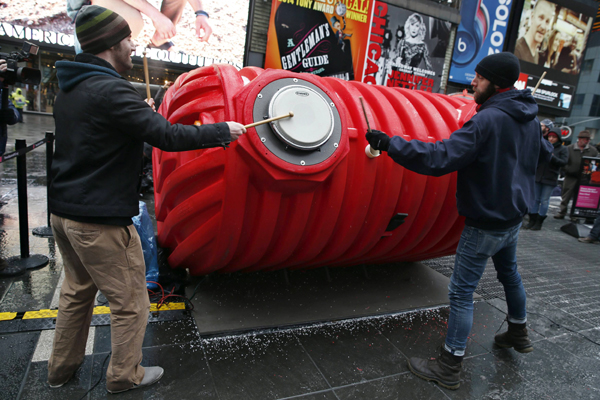 Listen to your heartbeat at Times Square