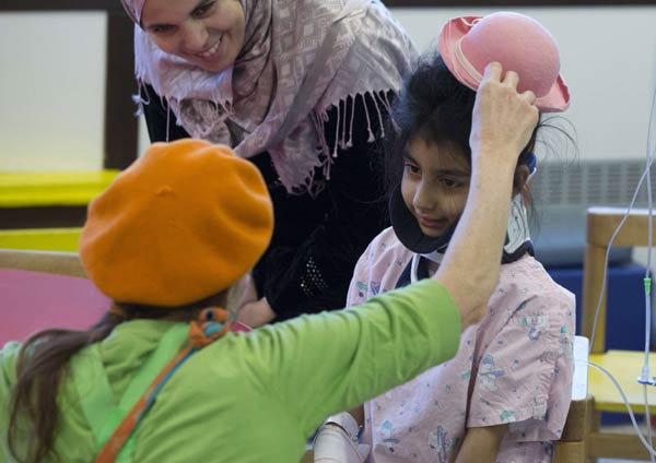 Clown therapy for sick children