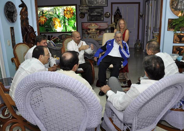 Fidel Castro meets the Cuban Five