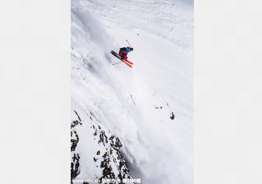 Freestyle skiing, game for adrenalin junkies