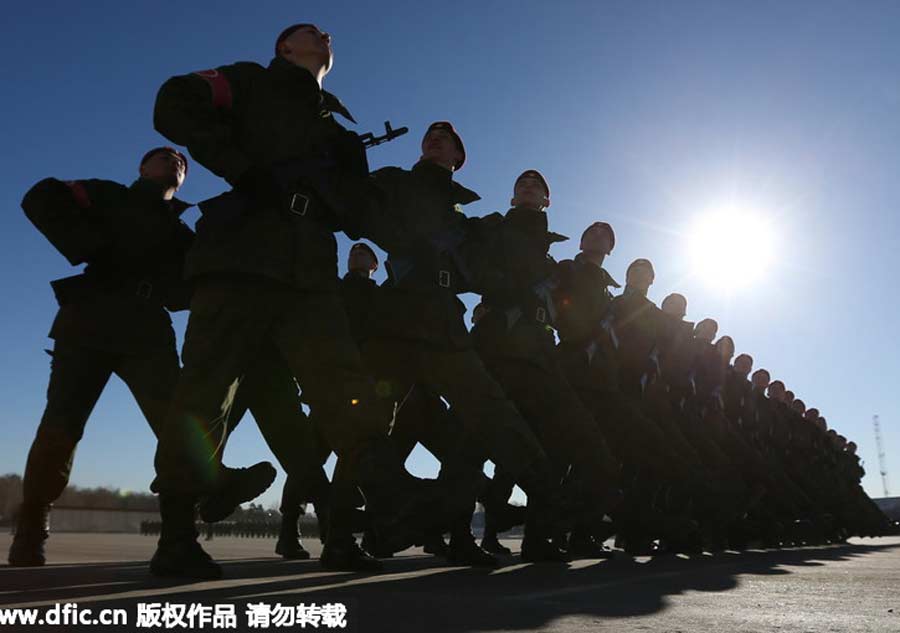 Rehearsal held for Victory Day parade in Russia