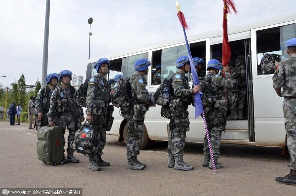 Last batch of Chinese peacekeeping infantry arrives in S.Sudan