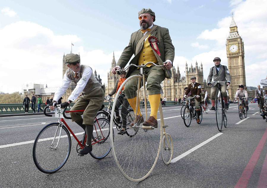 Annual Tweed Run held in central London