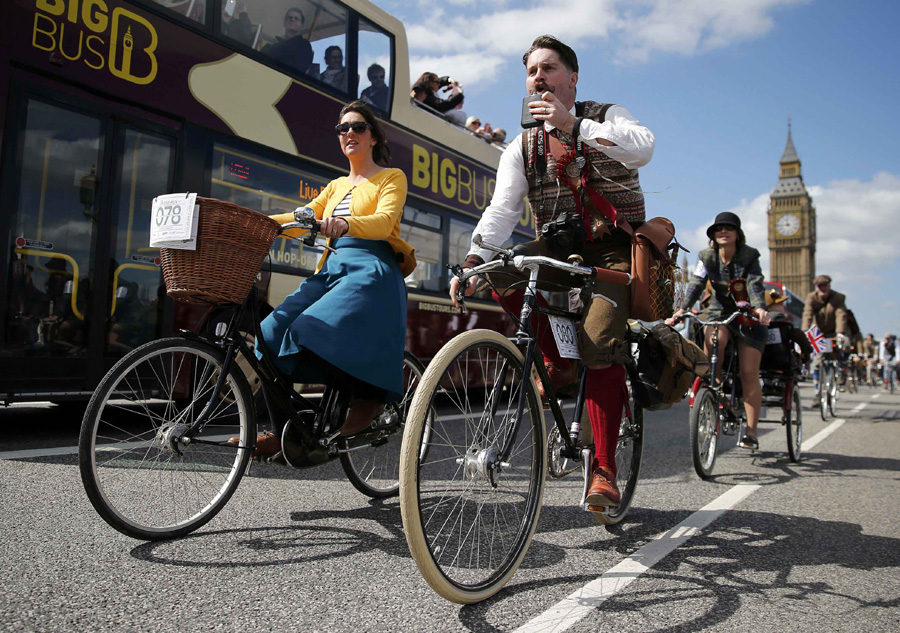 Annual Tweed Run held in central London