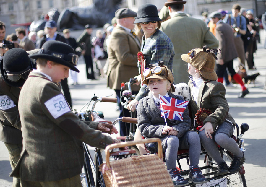 Annual Tweed Run held in central London