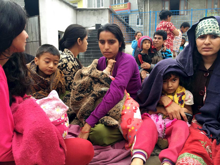 In photos: Strong earthquake struck Nepal