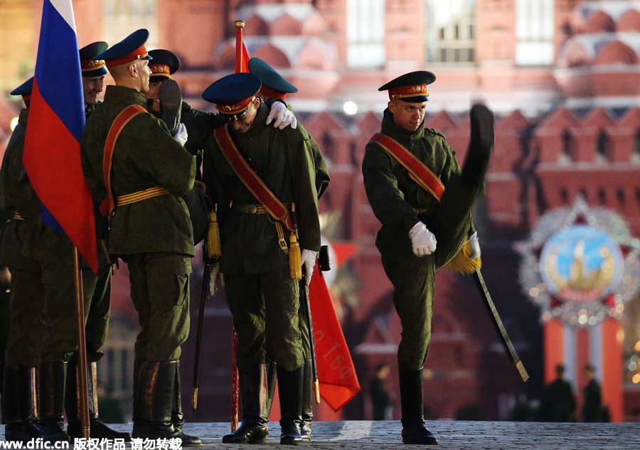 Rehearsal held for Victory Day parade in Russia