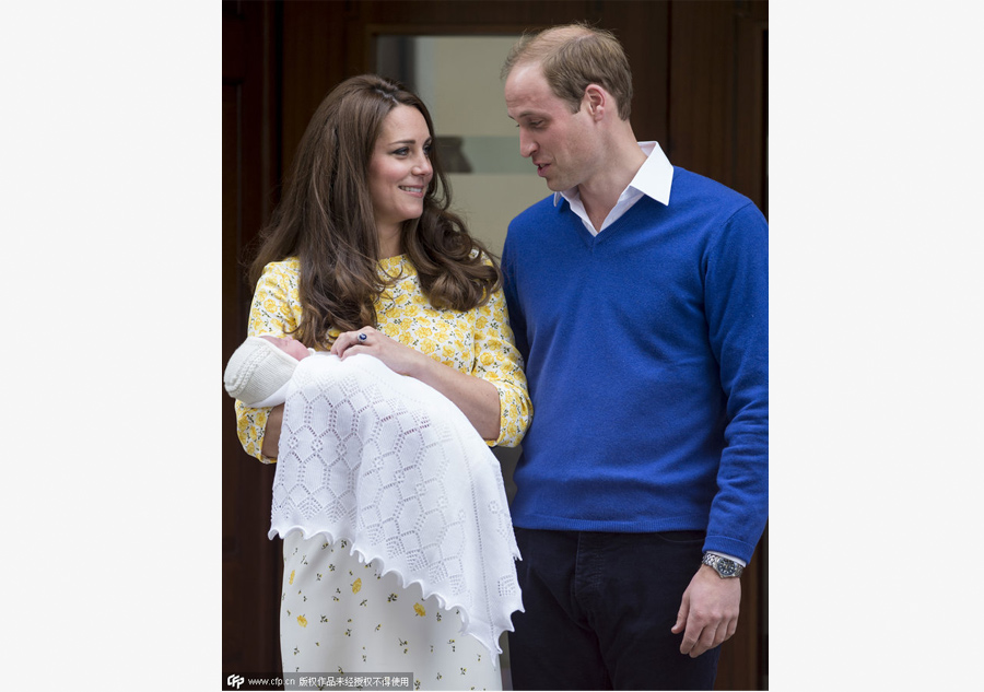 Newborn British princess makes first appearance with royal