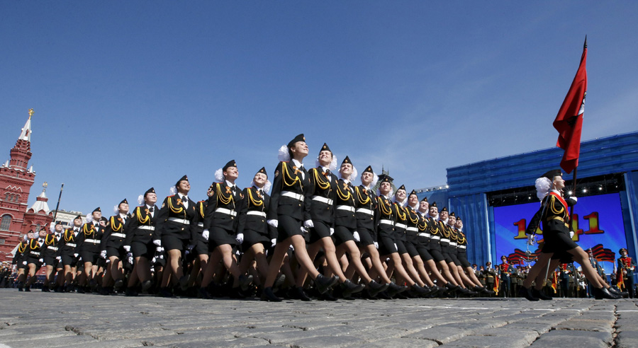 A glimpse of last rehearsal for V-Day parade