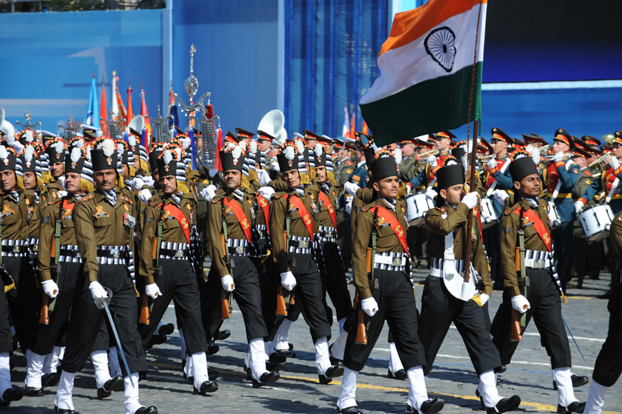 A glimpse of last rehearsal for V-Day parade