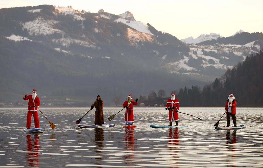 Riding with Santa Claus around the world