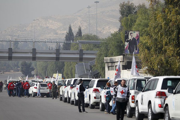 UN says aid convoy reaches Syria's Madaya, urges access to besieged areas