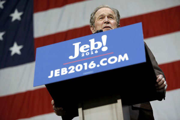 Jeb Bush gets a brotherly hand from George W. in S. Carolina