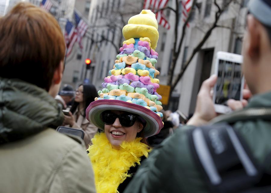 Easter Parade and Bonnet Festival brings fancy headwear to NYC