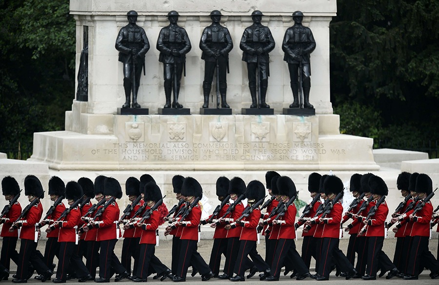 British pageantry on parade for Queen's official birthday