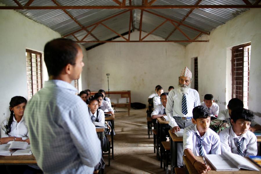 Never too old to learn; Nepal's 68-year-old student