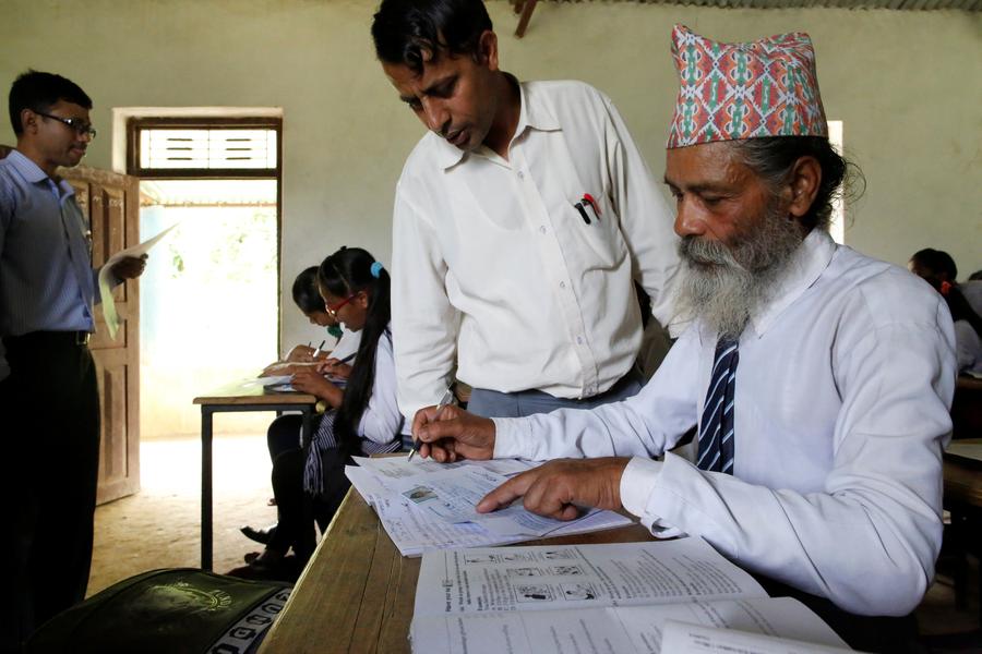 Never too old to learn; Nepal's 68-year-old student