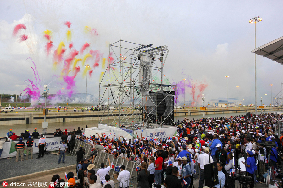 Panama Canal opens with Chinese ship making first passage