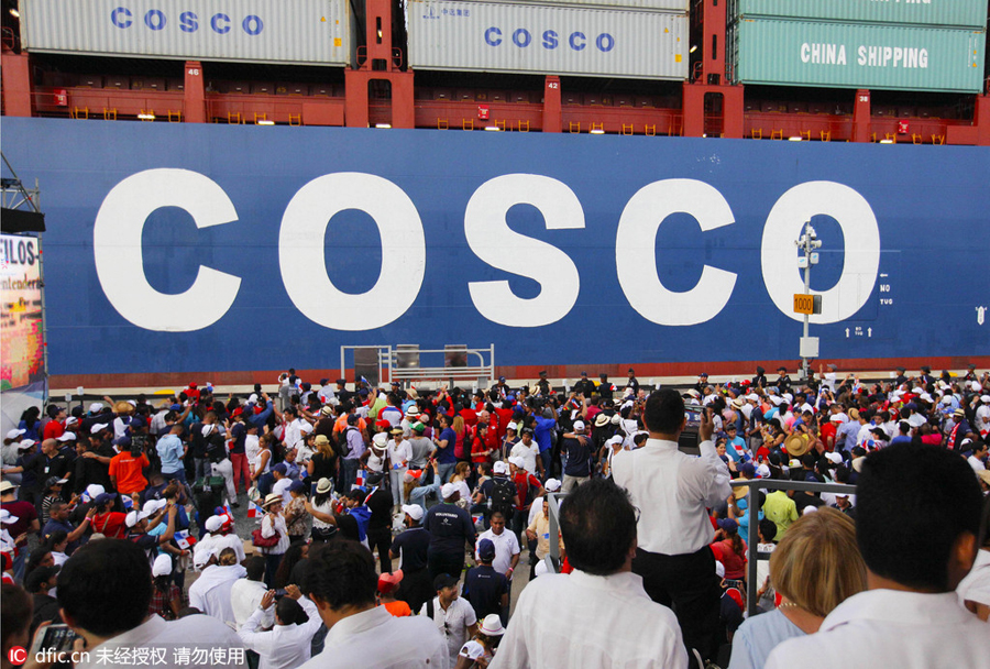 Panama Canal opens with Chinese ship making first passage