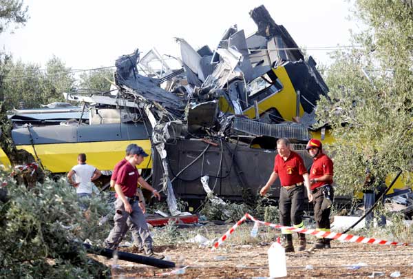 Italy's head-on train collision leaves at least 25 dead, 50 injured