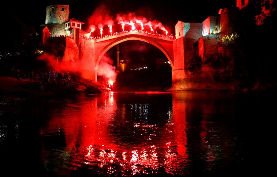 450th Old Bridge diving competition held in Mostar