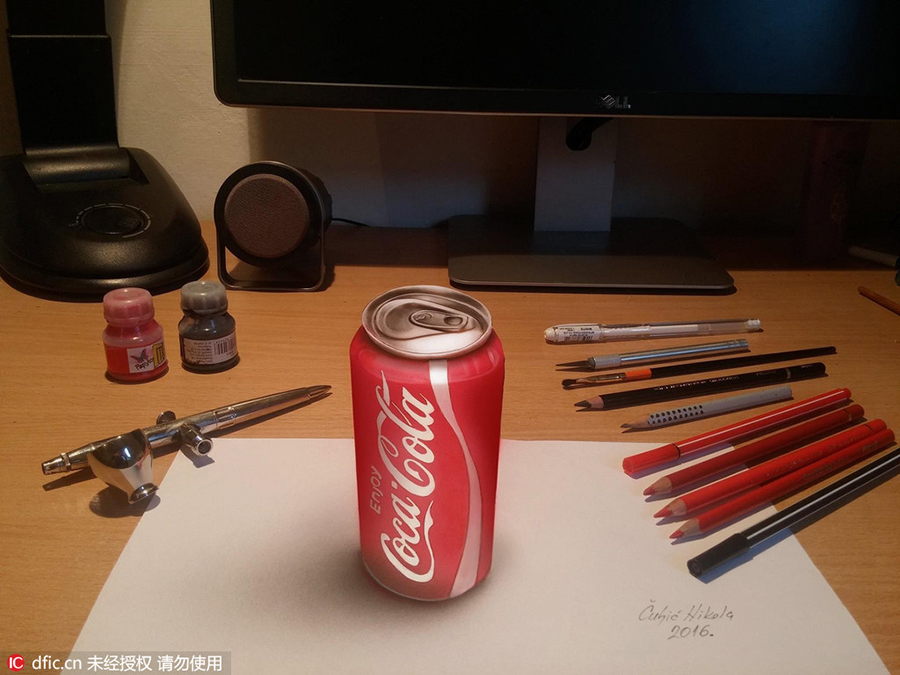 Serbian artist creates incredible 3-D art