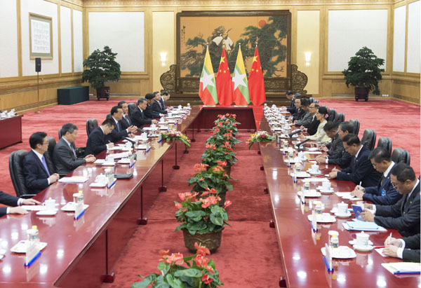 Premier Li welcomes Aung San Suu Kyi