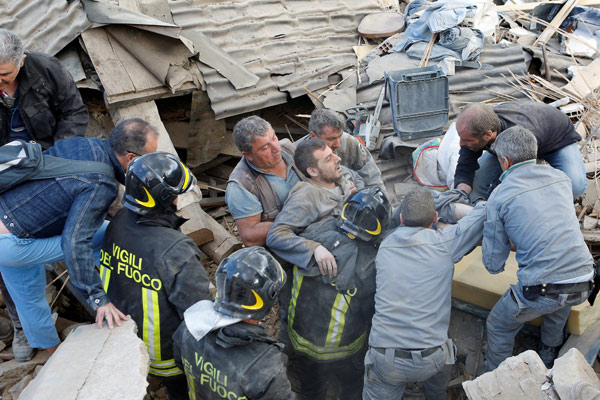 Several killed after strong quake strikes Italy, topples buildings