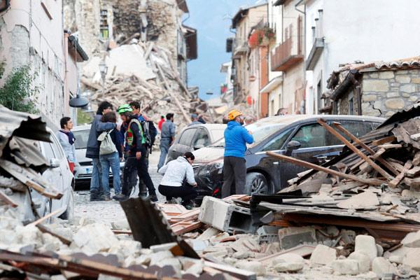 Several killed after strong quake strikes Italy, topples buildings