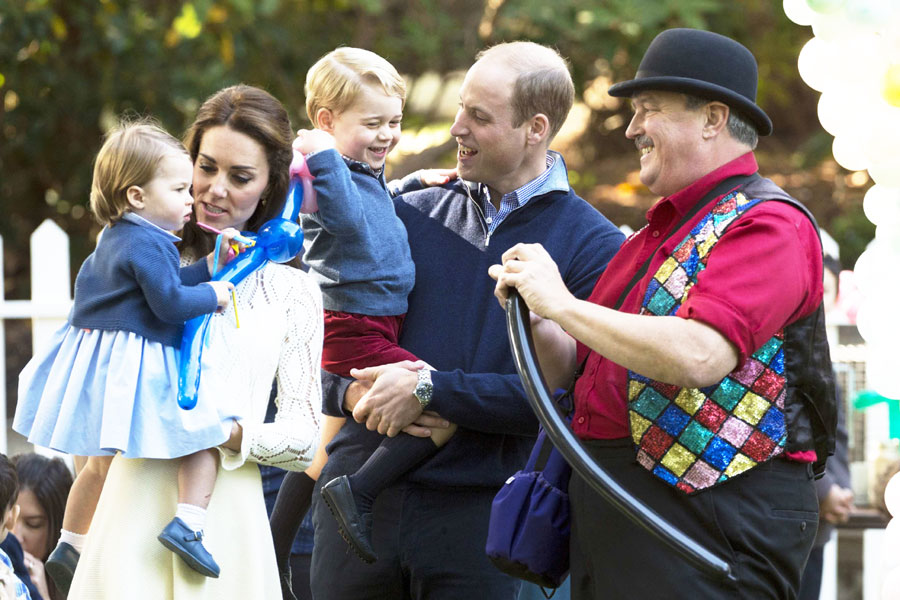 Happy hour for prince and princess in Canada