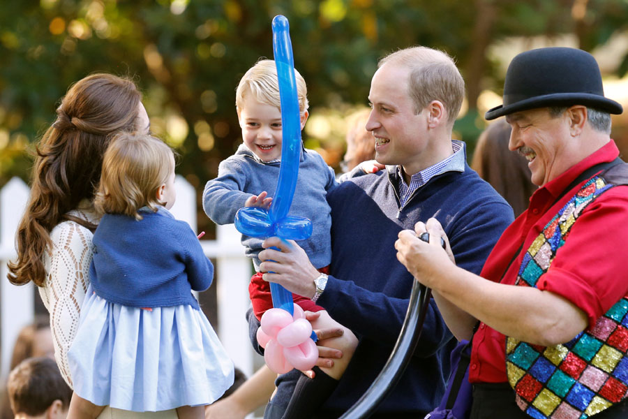 Happy hour for prince and princess in Canada