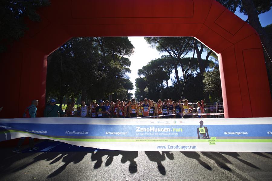 'Zero Hunger Run' held in Rome