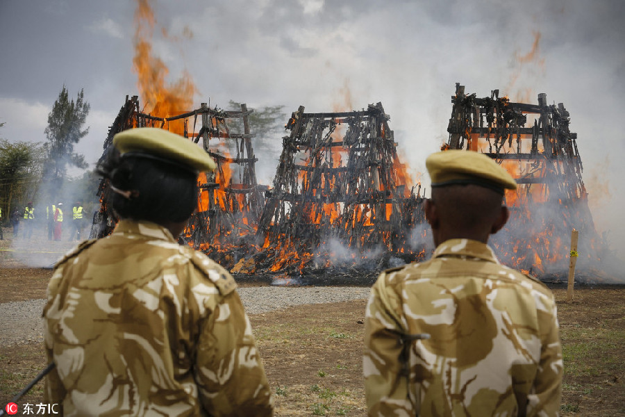 Tons of firearms burned in Kenya