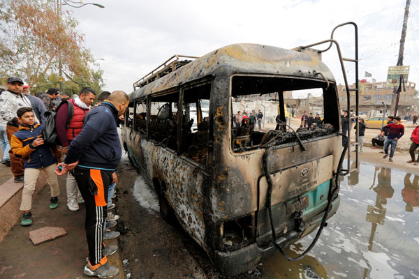 Death toll rises to 35 in car bomb explosion in Baghdad