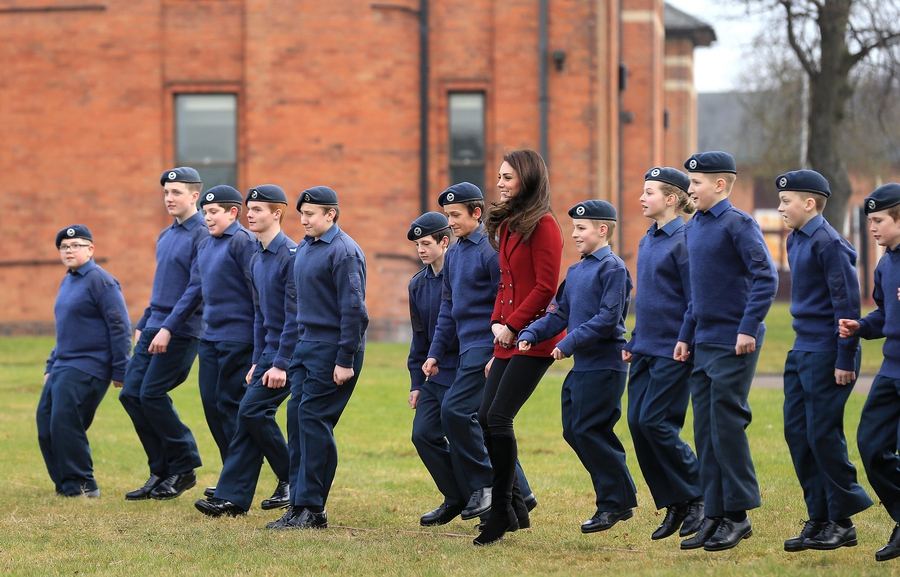 Duchess of Cambridge visits Royal Air Force Wittering