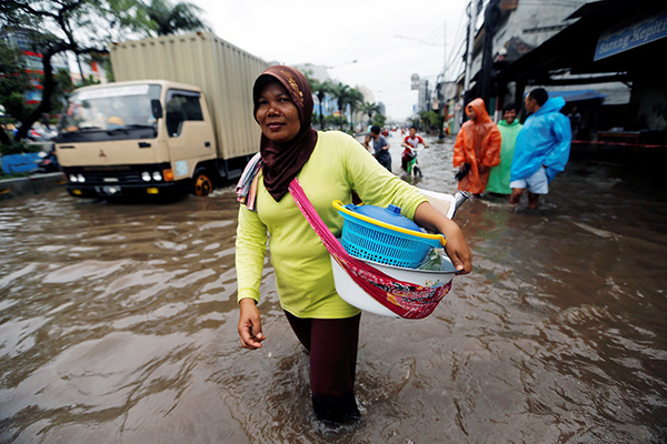 Floods hit Indonesia's capital