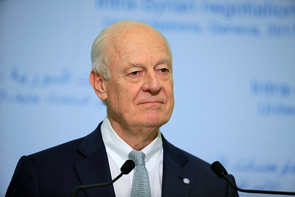 UN envoy says fifth round of Syrian talks set for March 23